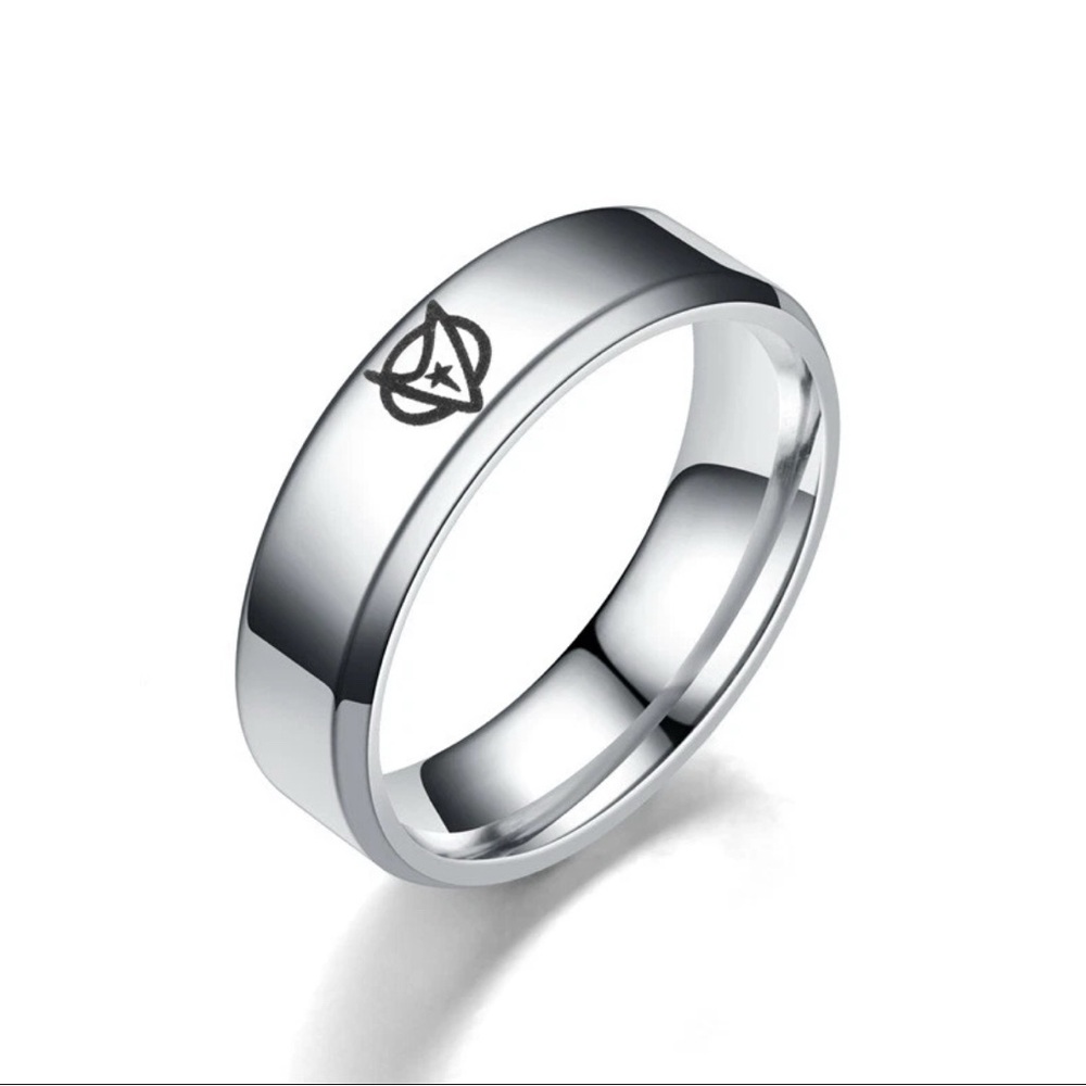 Star Trek Ring Stainless Steel Silver Ring